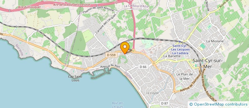 localisation de l'entreprise JB PROMOTION à SAINT-CYR-SUR-MER