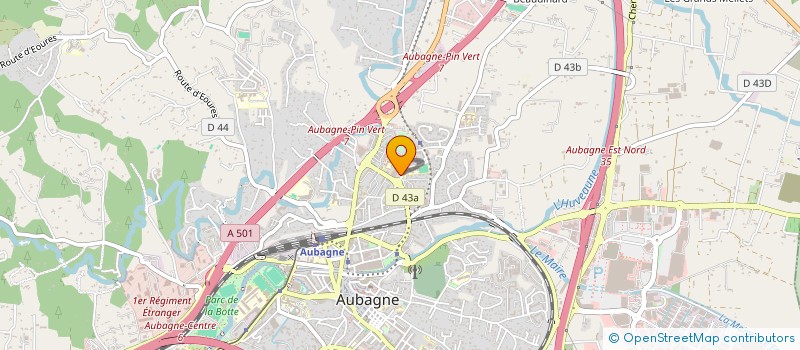 localisation de l'entreprise JB RESEAUX  AUBAGNE