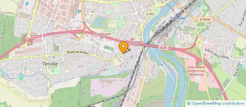 localisation de l'entreprise JB RIVE DROITE à THIONVILLE