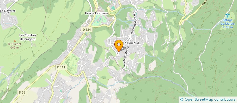 localisation de l'entreprise JB SCREENTECH à SAINT-MARTIN-D'URIAGE