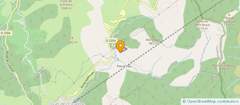 localisation de l'entreprise JB STORES  TOUET-DE-L'ESCARENE