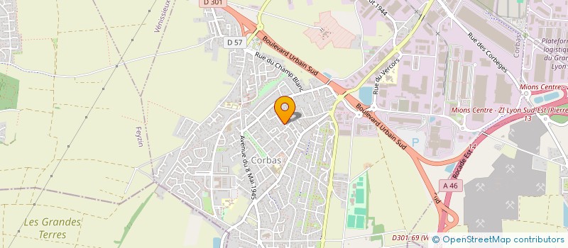 localisation de l'entreprise JB-TECH à CORBAS