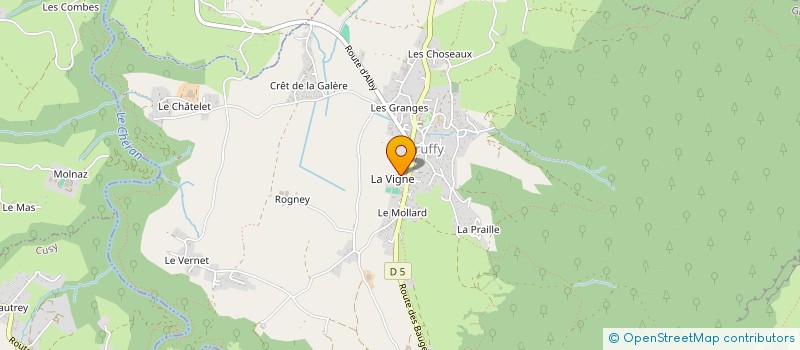 localisation de l'entreprise JB TIGNES  GRUFFY