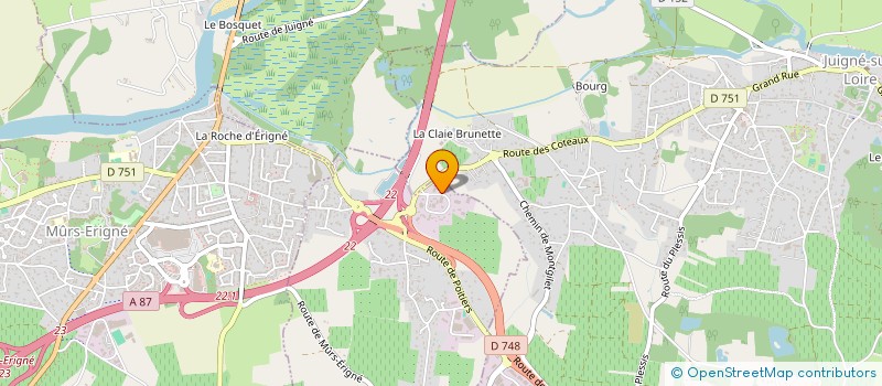 localisation de l'entreprise JB TROIS C  SAINT-MELAINE-SUR-AUBANCE