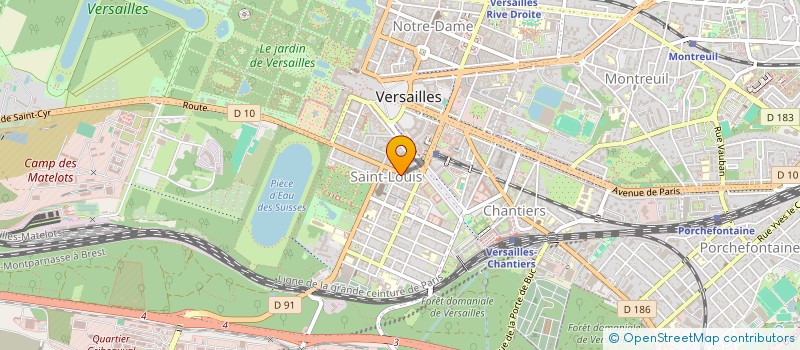 localisation de l'entreprise JB2 IMMO à VERSAILLES