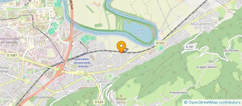 localisation de l'entreprise JB2M  GIERES