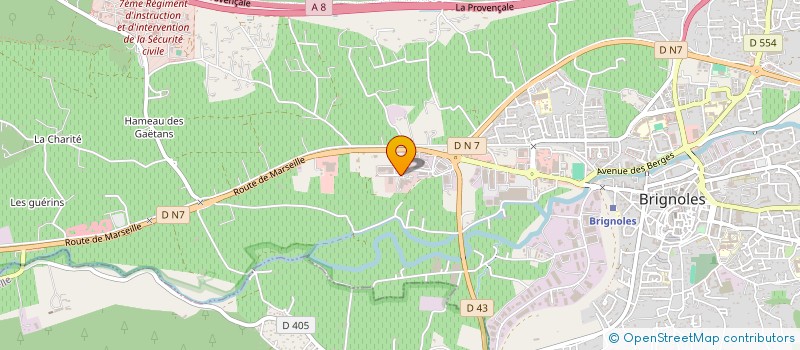 localisation de l'entreprise JB2M à BRIGNOLES