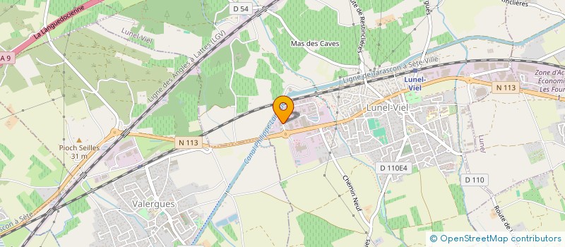 localisation de l'entreprise JB2P à LUNEL-VIEL