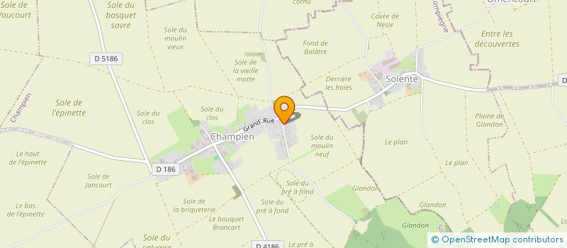 localisation de l'entreprise JB2V  LAUCOURT