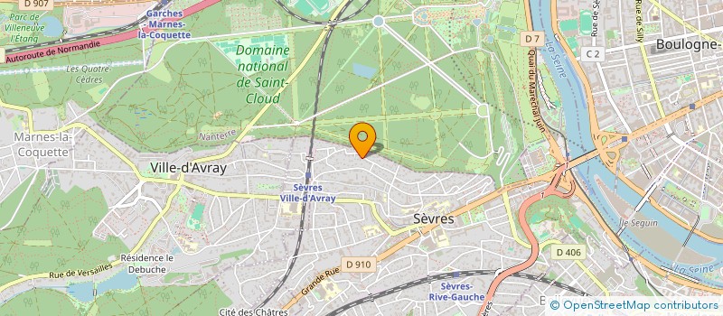 localisation de l'entreprise JB92 à SEVRES