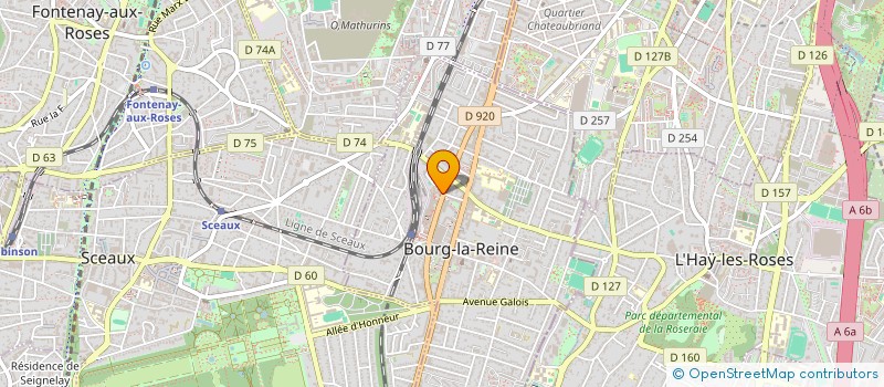 localisation de l'entreprise JBA à BOURG-LA-REINE