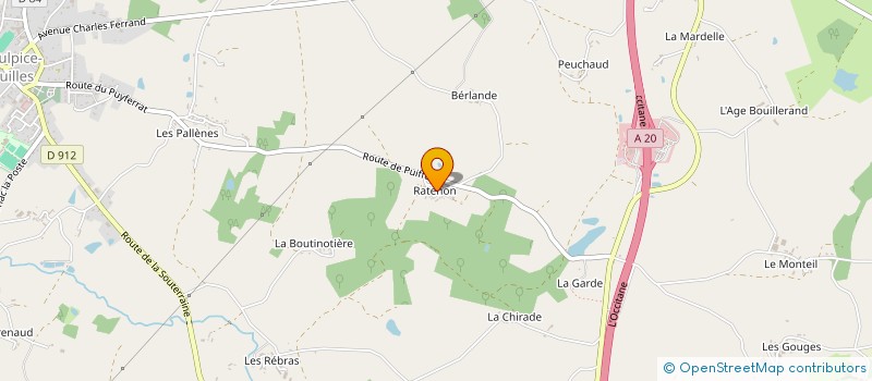 localisation de l'entreprise JBA 87  SAINT-SULPICE-LES-FEUILLES