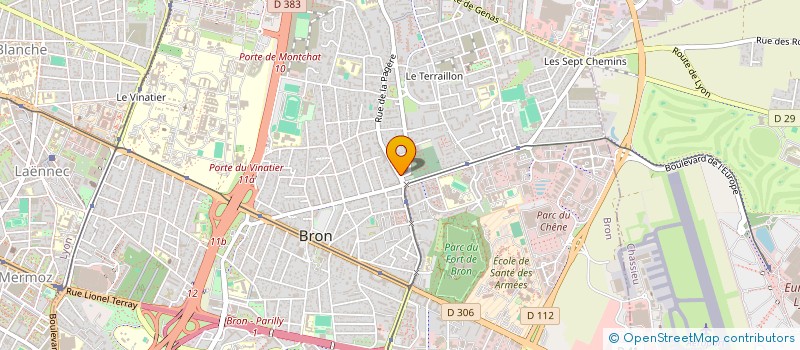 localisation de l'entreprise JBA à BRON