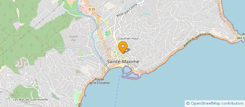 localisation de l'entreprise JBA DU GOLFE  SAINTE-MAXIME
