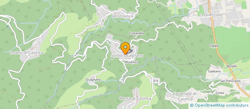 localisation de l'entreprise JBA HOLDING  SORBO-OCAGNANO