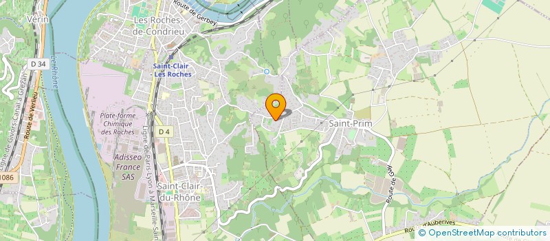 localisation de l'entreprise JBAG  SAINT-PRIM