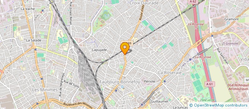 localisation de l'entreprise JBARTEAM à SAINT-ORENS-DE-GAMEVILLE