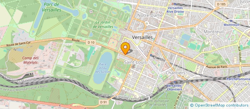 localisation de l'entreprise JBBG à VERSAILLES