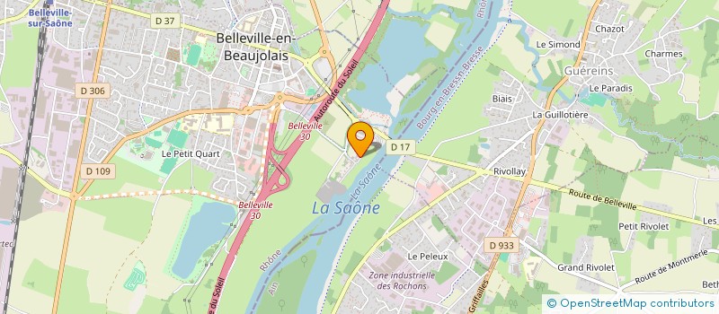 localisation de l'entreprise JBBZ à BELLEVILLE-EN-BEAUJOLAIS