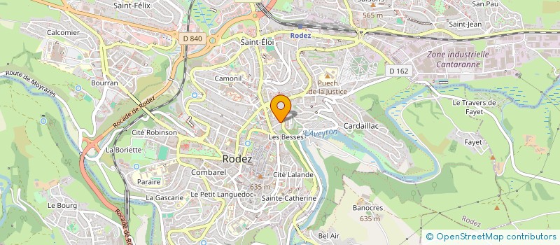 localisation de l'entreprise JBC  RODEZ