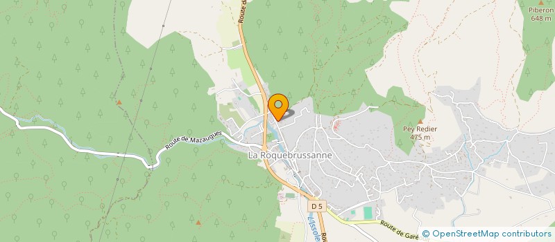 localisation de l'entreprise JBC  LA ROQUEBRUSSANNE