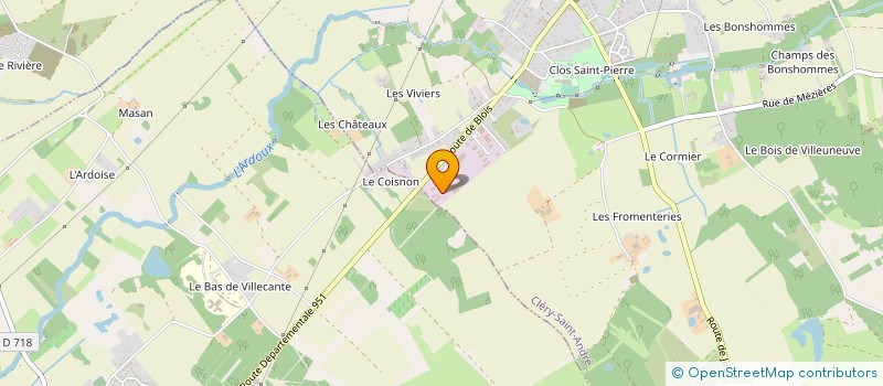 localisation de l'entreprise JBC ECHAFAUDAGES à CLERY-SAINT-ANDRE