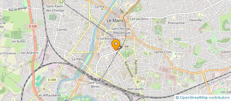 localisation de l'entreprise JBC INGENIERIE  LE MANS