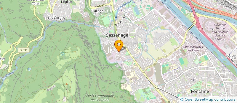 localisation de l'entreprise JBC NETTOYAGE  SASSENAGE