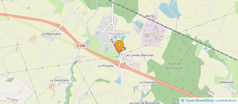 localisation de l'entreprise JBCC  FOUGERE