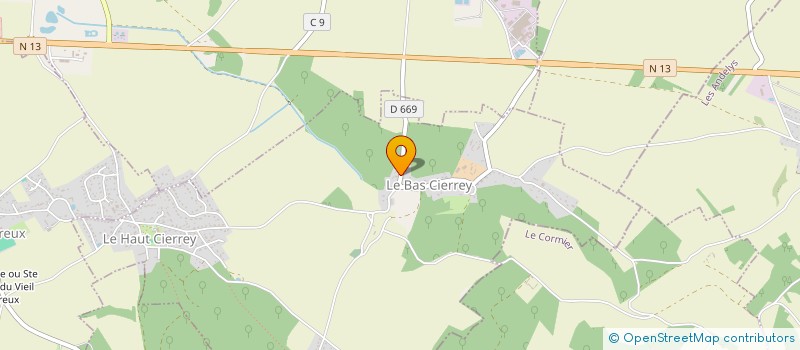 localisation de l'entreprise JBCH BEAUTE  CIERREY