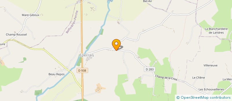 localisation de l'entreprise JBCODE à BELFORET-EN-PERCHE