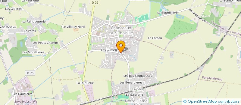 localisation de l'entreprise JBD à CHANCEAUX-SUR-CHOISILLE
