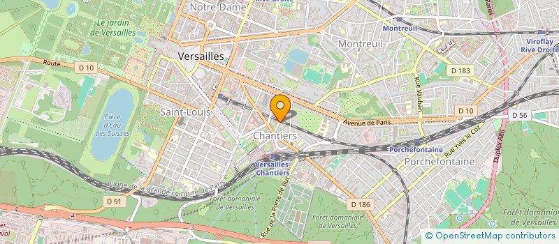 localisation de l'entreprise JBD TUILERIE à VERSAILLES