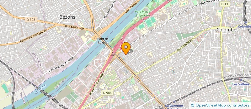 localisation de l'entreprise JBDL à COLOMBES