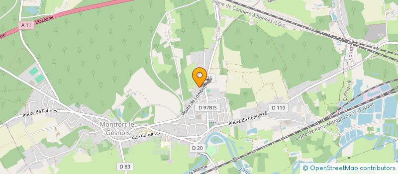 localisation de l'entreprise JBE PISCINES à MONTFORT-LE-GESNOIS