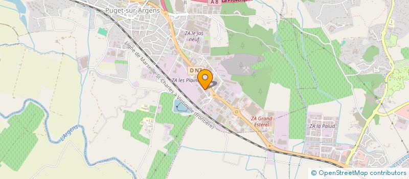 localisation de l'entreprise JBEC à PUGET-SUR-ARGENS