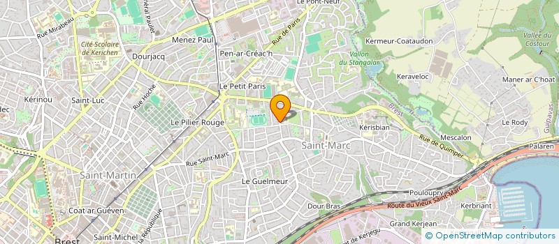 localisation de l'entreprise JBECOM à BREST
