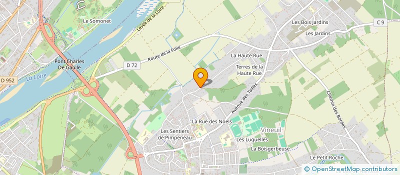 localisation de l'entreprise JBELEC à VINEUIL