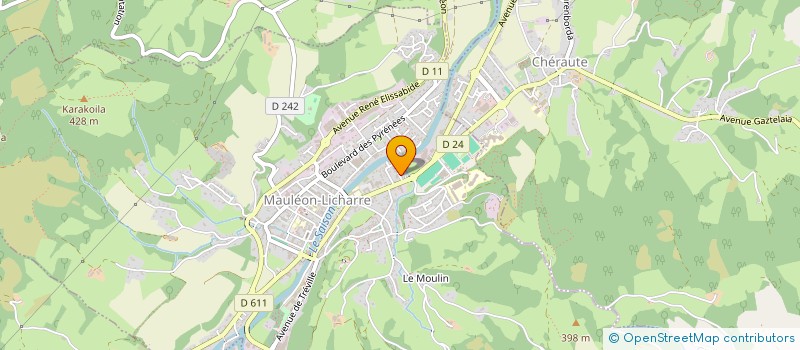 localisation de l'entreprise JBELEC à MAULEON-LICHARRE