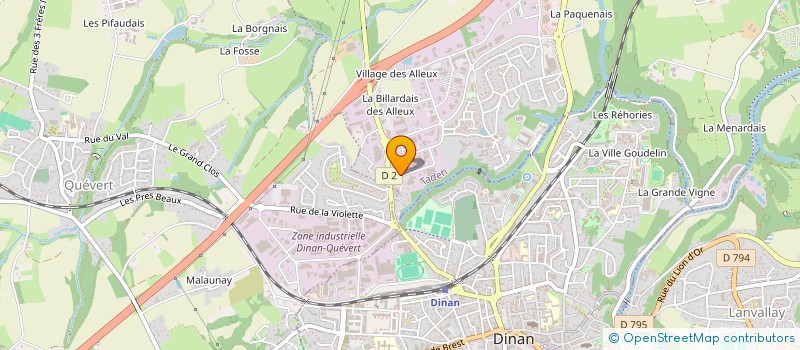 localisation de l'entreprise JBEVS  PLESLIN-TRIGAVOU