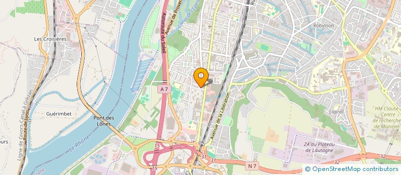 localisation de l'entreprise JBF à VALENCE