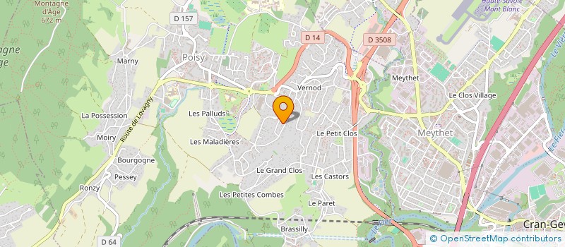 localisation de l'entreprise JBF  POISY