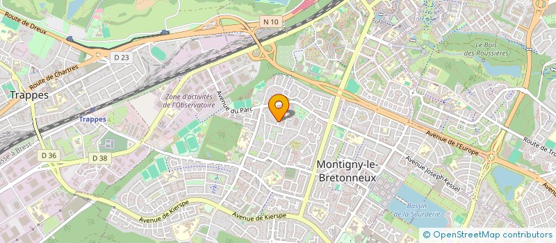 localisation de l'entreprise JBF IMMO  MONTIGNY-LE-BRETONNEUX