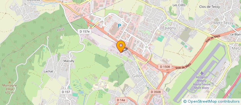 localisation de l'entreprise JBF MOTOS à POISY