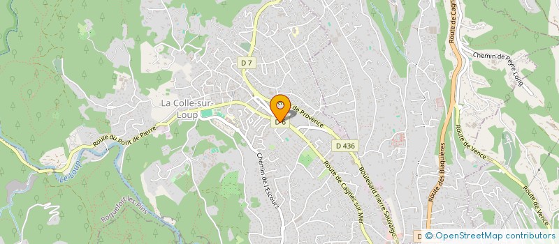 localisation de l'entreprise JBFM  LA COLLE-SUR-LOUP