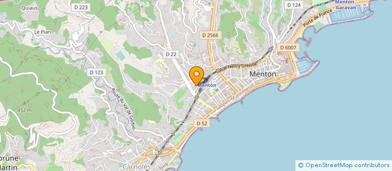 localisation de l'entreprise JBFP à MENTON
