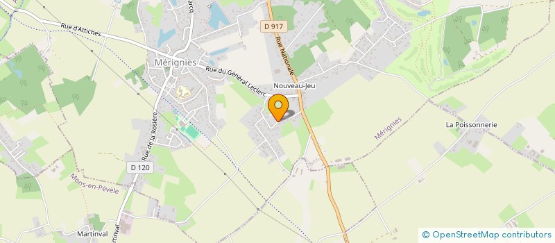 localisation de l'entreprise JBG à MERIGNIES