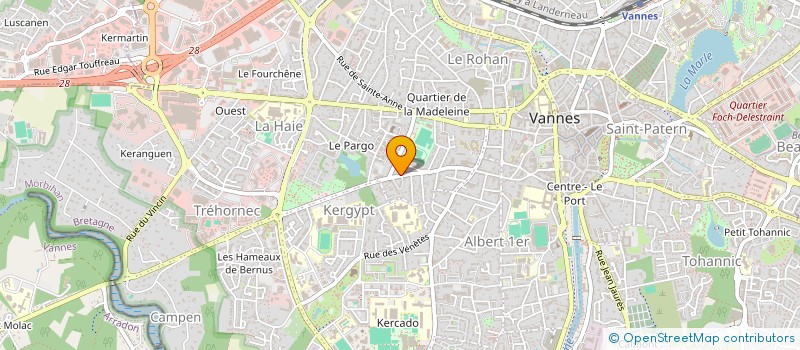 localisation de l'entreprise JBG à VANNES