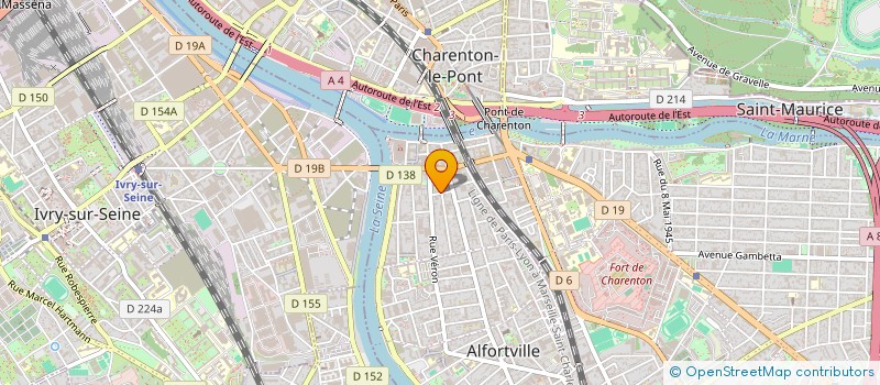 localisation de l'entreprise JBG DIFFUSION à ALFORTVILLE