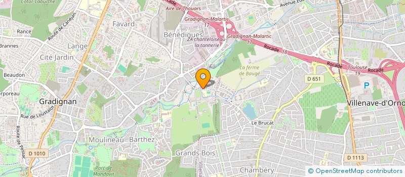 localisation de l'entreprise JBG FERMETURE  GRADIGNAN